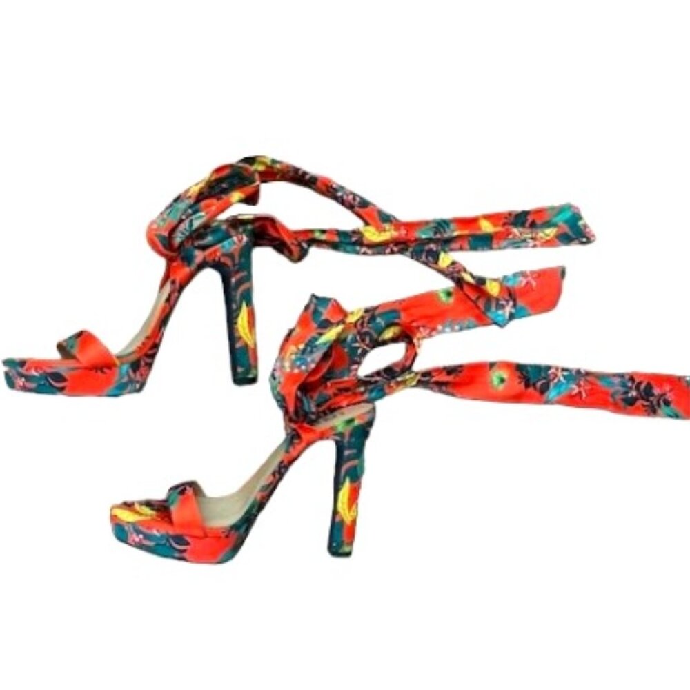 INC Noyar Platform Sandals w Ankle Tie